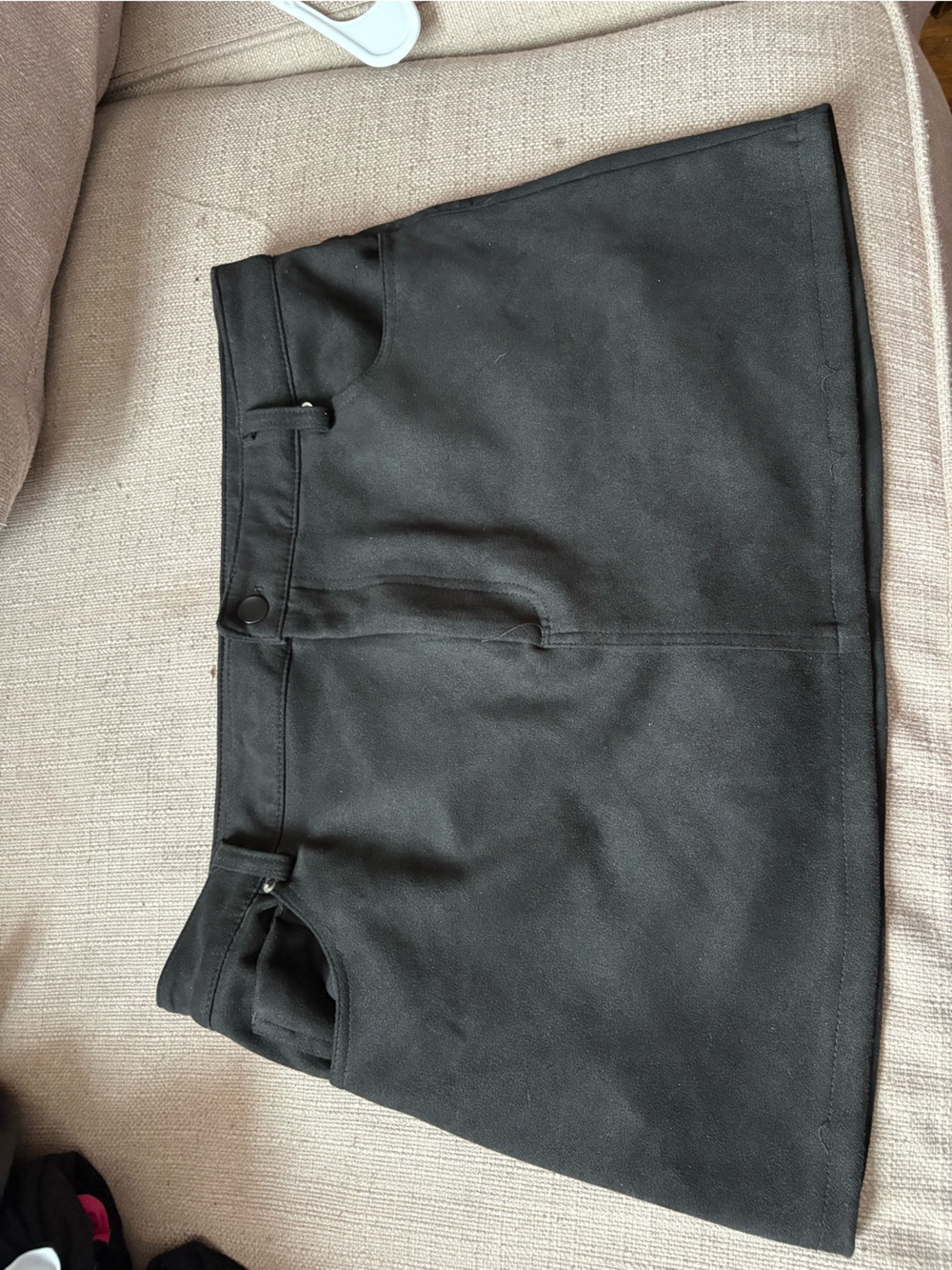 Love Tree Black Mini Skirt with Pocket Detail